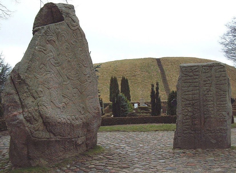 Jelling Stones, Jelling, Southern Denmark, Denmark